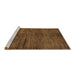 Sideview of Machine Washable Oriental Brown Modern Rug, wshabs264brn