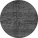 Round Oriental Gray Modern Rug, abs264gry