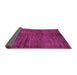 Sideview of Oriental Pink Modern Rug, abs264pnk