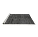 Sideview of Machine Washable Oriental Gray Modern Rug, wshabs264gry