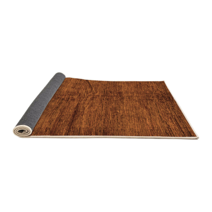 Sideview of Oriental Orange Modern Rug, abs264org