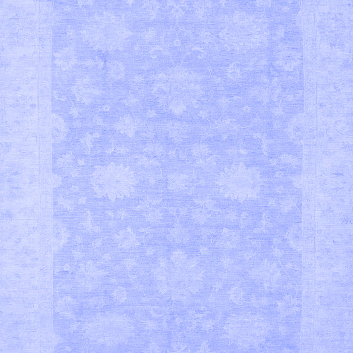 Machine Washable Oriental Blue Modern Rug, wshabs2650blu