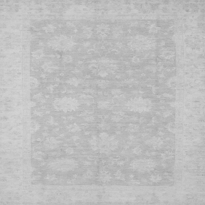 Square Machine Washable Oriental Gray Modern Rug, wshabs2650gry
