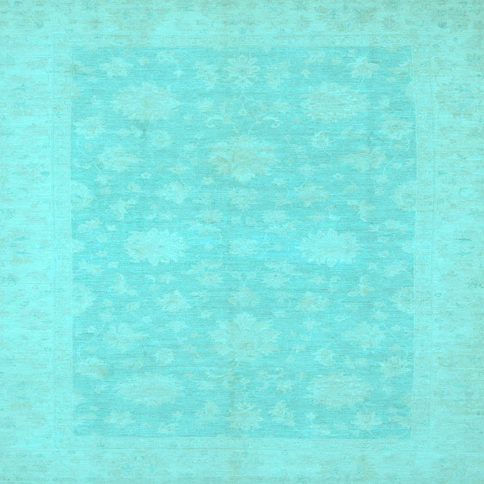 Square Oriental Light Blue Modern Rug, abs2650lblu
