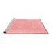 Modern Red Washable Rugs