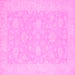 Square Oriental Pink Modern Rug, abs2650pnk