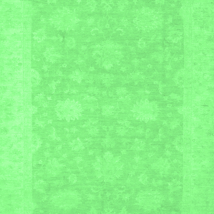 Machine Washable Oriental Emerald Green Modern Area Rugs, wshabs2650emgrn