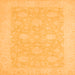 Square Oriental Orange Modern Rug, abs2650org