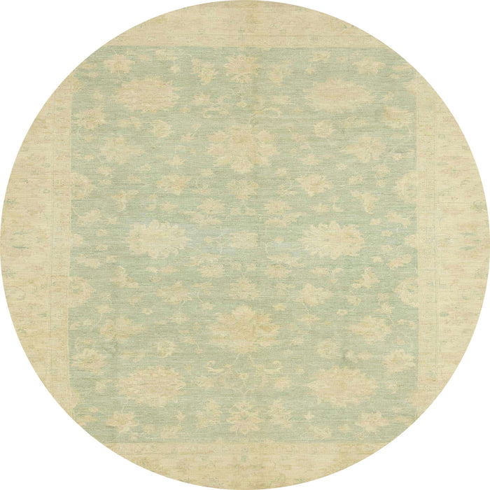 Round Machine Washable Abstract Brown Gold Rug, wshabs2650
