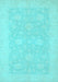 Oriental Light Blue Modern Rug, abs2650lblu