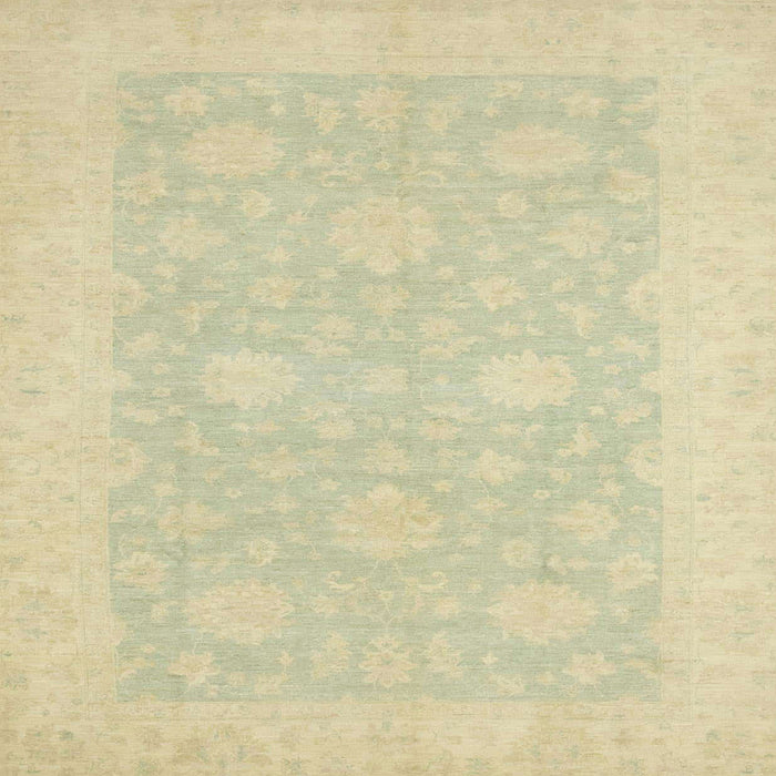 Square Abstract Brown Gold Oriental Rug, abs2650