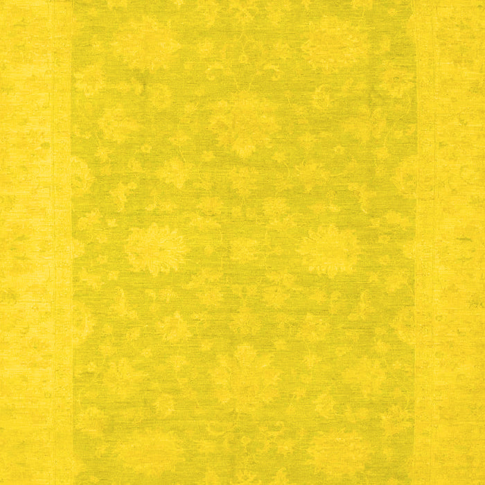 Machine Washable Oriental Yellow Modern Rug, wshabs2650yw