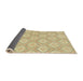 Sideview of Abstract Brown Gold Oriental Rug, abs2651