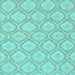 Square Machine Washable Oriental Light Blue Modern Rug, wshabs2651lblu