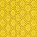 Square Oriental Yellow Modern Rug, abs2651yw