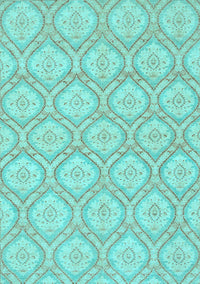 Oriental Light Blue Modern Rug, abs2651lblu