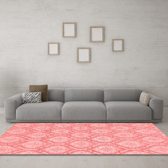 Modern Red Washable Rugs
