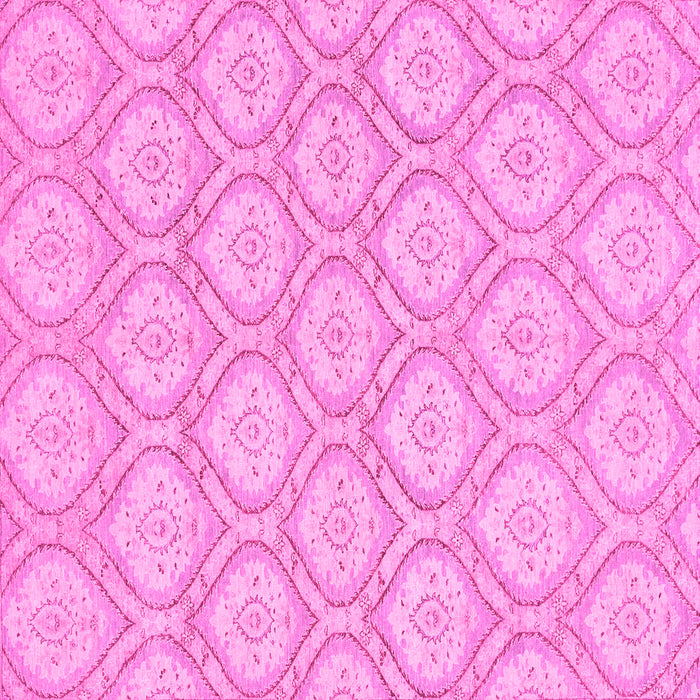 Square Oriental Pink Modern Rug, abs2651pnk