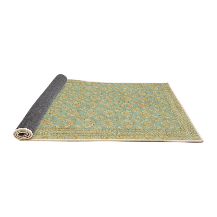 Sideview of Abstract Metallic Gold Oriental Rug, abs2652