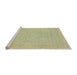 Sideview of Machine Washable Abstract Metallic Gold Rug, wshabs2652