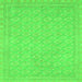 Square Oriental Green Modern Rug, abs2652grn