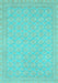 Oriental Light Blue Modern Rug, abs2652lblu