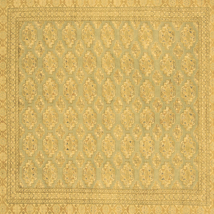 Square Machine Washable Oriental Brown Modern Rug, wshabs2652brn