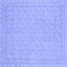 Square Oriental Blue Modern Rug, abs2652blu