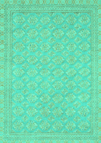 Oriental Turquoise Modern Rug, abs2652turq