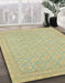 Machine Washable Abstract Metallic Gold Rug in a Family Room, wshabs2652