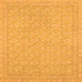 Square Oriental Orange Modern Rug, abs2652org