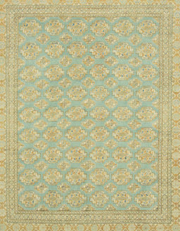 Abstract Metallic Gold Oriental Rug, abs2652