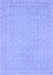 Machine Washable Oriental Blue Modern Rug, wshabs2652blu