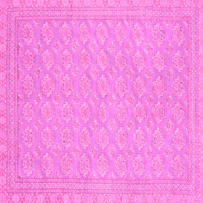 Square Oriental Pink Modern Rug, abs2652pnk