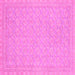 Square Oriental Pink Modern Rug, abs2652pnk