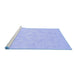 Sideview of Machine Washable Oriental Blue Modern Rug, wshabs2653blu