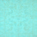 Square Oriental Light Blue Modern Rug, abs2653lblu