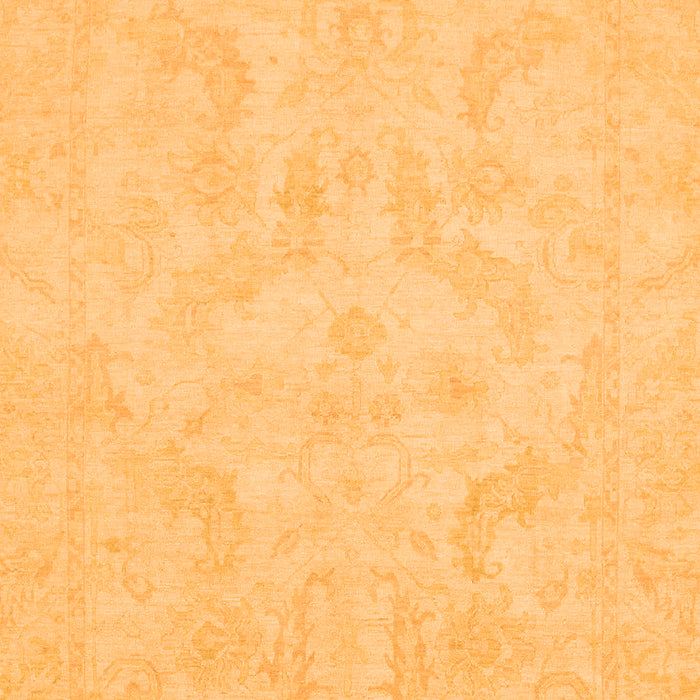 Machine Washable Oriental Orange Modern Area Rugs, wshabs2653org