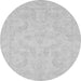 Round Machine Washable Oriental Gray Modern Rug, wshabs2653gry