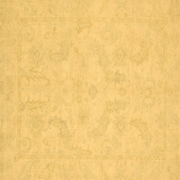 Square Machine Washable Oriental Brown Modern Rug, wshabs2653brn