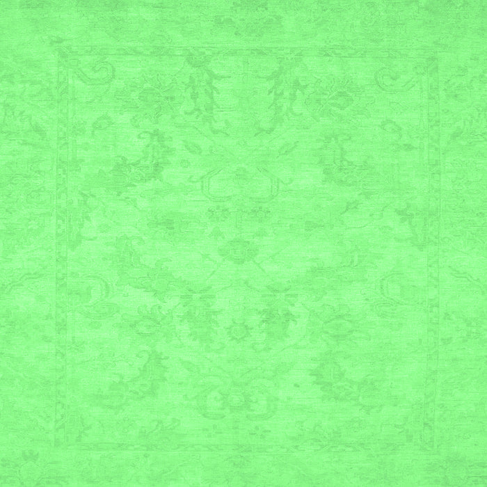 Square Oriental Emerald Green Modern Rug, abs2653emgrn