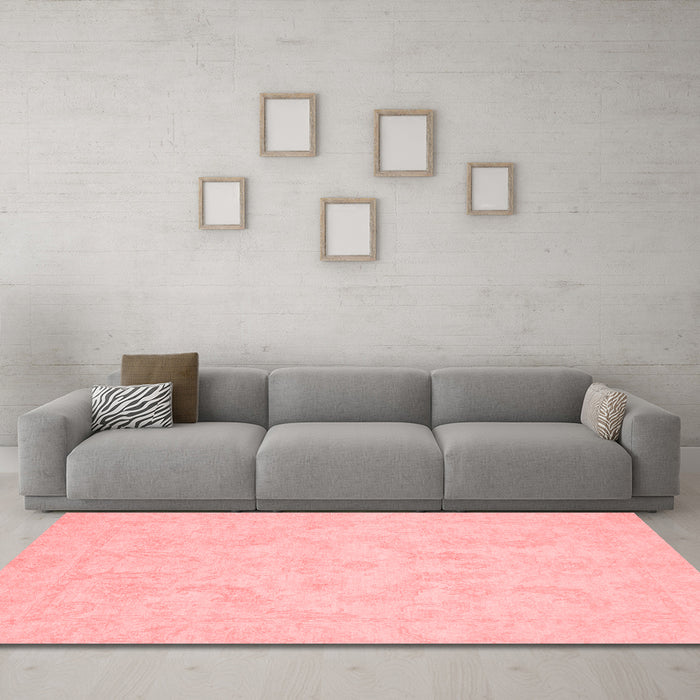 Modern Red Washable Rugs