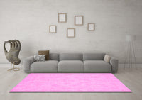 Machine Washable Oriental Pink Modern Rug, wshabs2653pnk