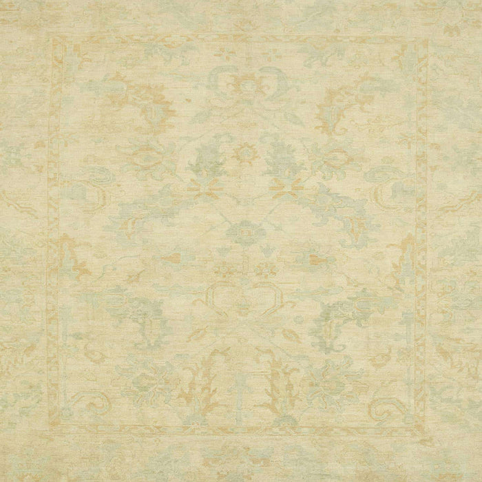 Square Abstract Brown Gold Oriental Rug, abs2653