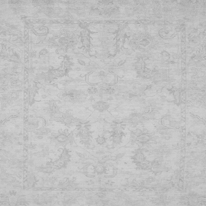 Square Machine Washable Oriental Gray Modern Rug, wshabs2653gry