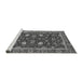 Sideview of Machine Washable Oriental Gray Modern Rug, wshabs2654gry