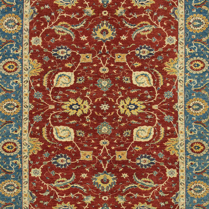 Machine Washable Abstract Brass Green Rug, wshabs2654