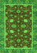 Machine Washable Oriental Green Modern Area Rugs, wshabs2654grn