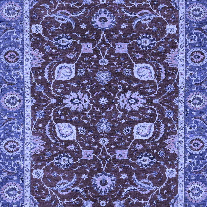 Machine Washable Oriental Blue Modern Rug, wshabs2654blu