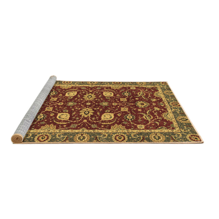 Sideview of Machine Washable Oriental Brown Modern Rug, wshabs2654brn